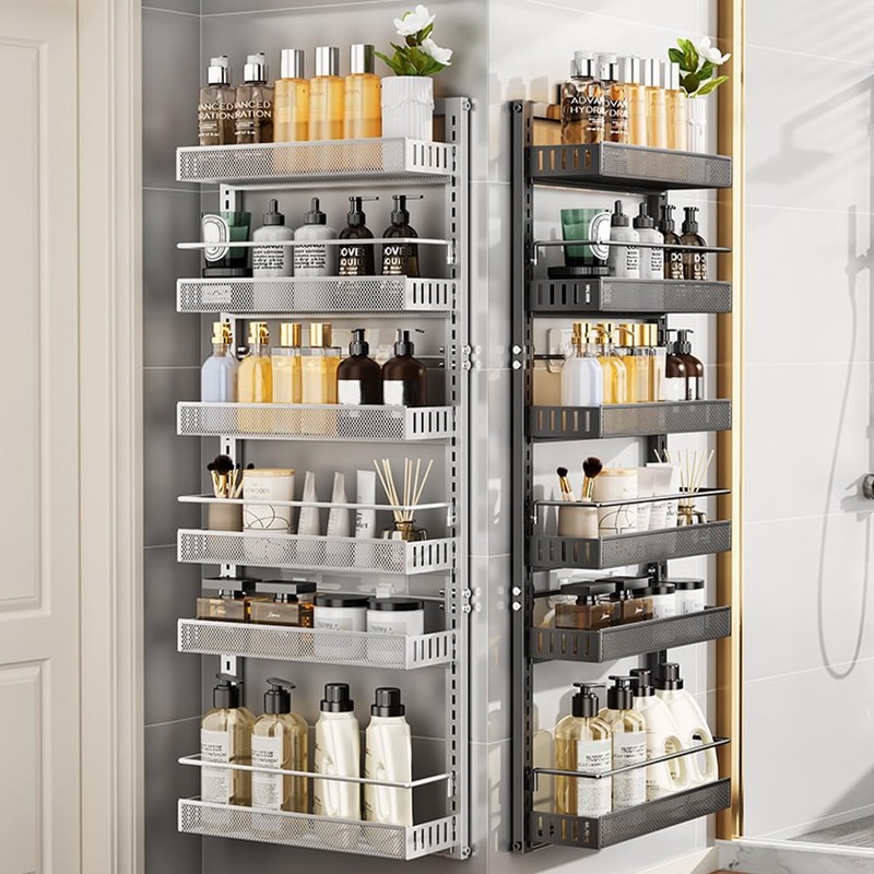 dainslef Adjustable Over The Door Organizer, 6-Tier Metal Hanging Door