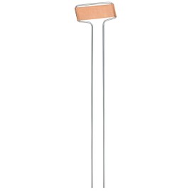 GardenMate 50-Pack Weatherproof Banner Copper Metal Plant Labels, Height 10.5", Label Area 2.5'' x 7/8''