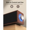 Computer Speakers Retro Desktop PC Speakers with Wood Grain, Loud