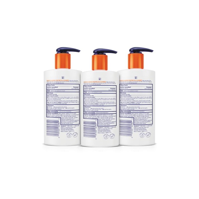 Biore Ice Cleanser Face Wash Limpiador Que Combate Imperfecciones Aclara