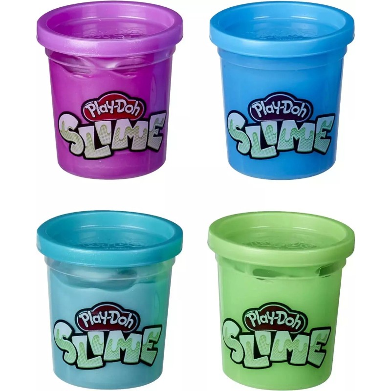 Play-Doh Slime Multipack Cool Colors, Foam, Krackle, Cloud, Hydro 13