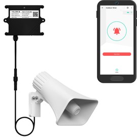 YoLink X3 Version Outdoor Alarm Controller, Ruggedized Battery-Powered Siren/Alarm/Relay Controller, Up to 1/4 Mile Range, 130dB Siren, Alexa, Google, IFTTT, Hub Required for Full-Functionality!