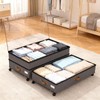Under Bed Storage with Wheels 2-Pack, 75L XXL Under the