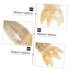 Mikinona Scalp Massage Comb Massage Tool Handheld Massager for 7-9cm Long White Wide Tooth Hair Comb