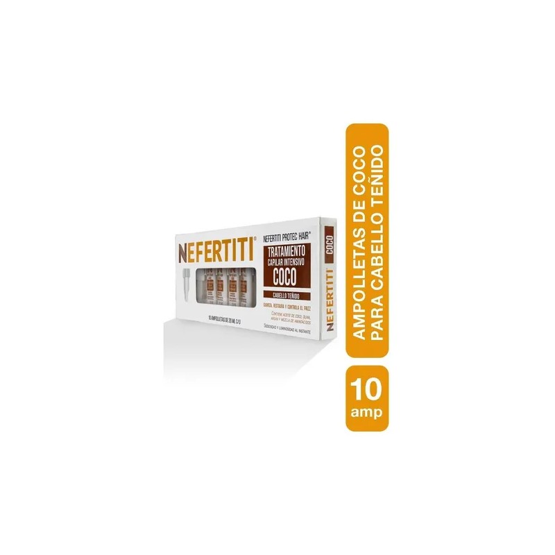 Ampolletas Para Cabello Seco o Maltratado Anti Frizz Nefertiti
