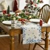 Artoid Mode Beige Hexagram Happy Hanukkah Table Runner, Chanukah Kitchen