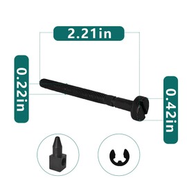 FJSa Chain Adjuster Tensioner Screw fit Husqvarna 61 66 181 266 268 272 281 & 288 Chainsaw 501 53 71-01, 501537101