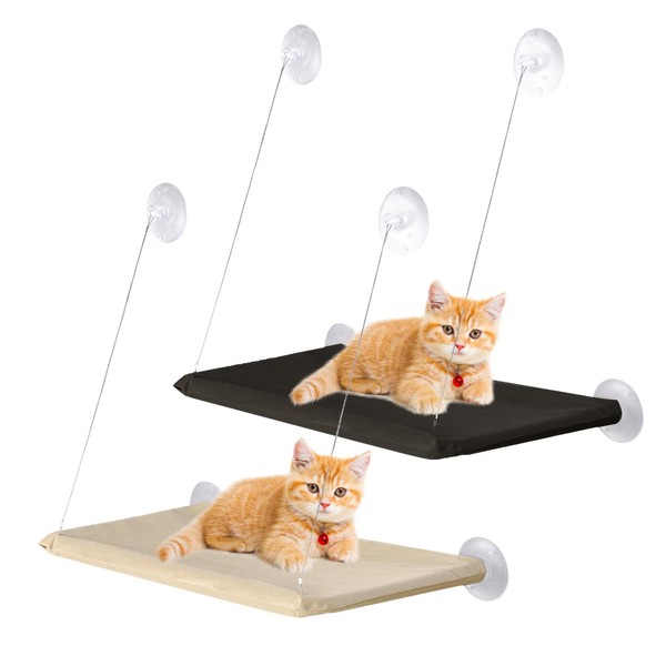 EATHEATY 2 Pack Cat Window Perch, Cat Window Hammock Cat