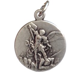LOT OF 3 (THREE) SAINT MICHAEL THE ARCHANGEL MEDALS - THE PATRON SAINTS MEDALS- 100% MADE IN ITALY (St. Michael - Medium Size)