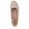 LifeStride Womens Kayden Wedge Sandal Tan/White Stripe 8 M