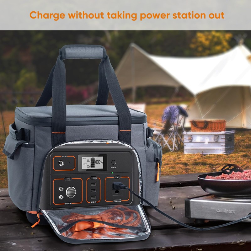 FRECOLSH Travel Carrying Case Compatible with Jackery 500, Portable Power