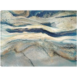 Fine Art Canvas Blue Danube II Canvas Wall Decor by Artist Wendy Kroeker for Living Room, Bedroom, Bathroom, Kitchen, Office, Bar, Dining & Guest Room - Ready to Hang - 43 in x 32 in