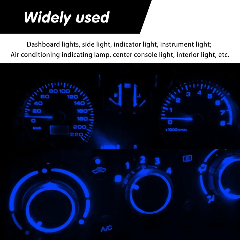 Damwot 74 Led Bulb Dash Lights Super Bright, T5 37