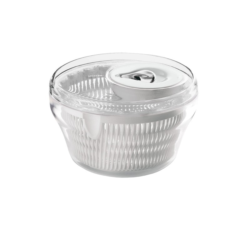 Guzzini Latina Large Transparent Salad Spinner, 11-Inches