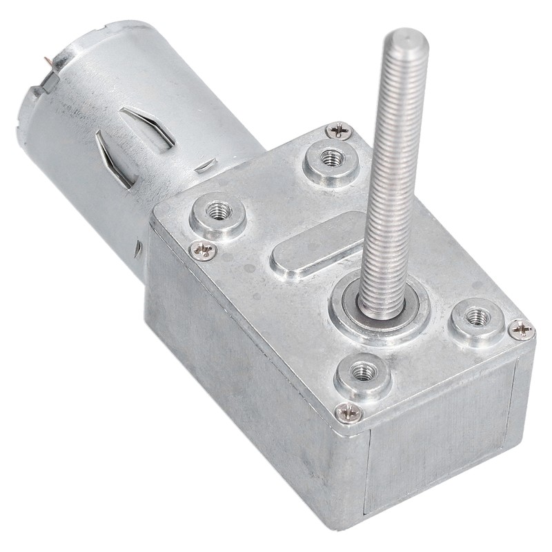 Gear Motor Speed Reduction Worm Self Locking M6 Thread 50mm