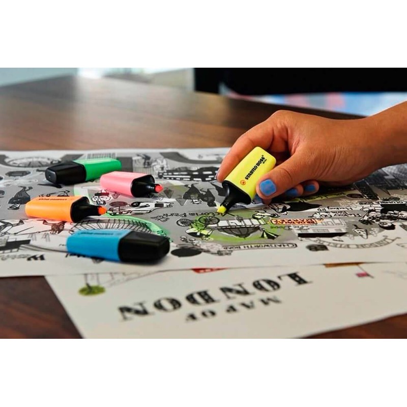 Highlighter - STABILO BOSS MINI - Deskset of 4 -