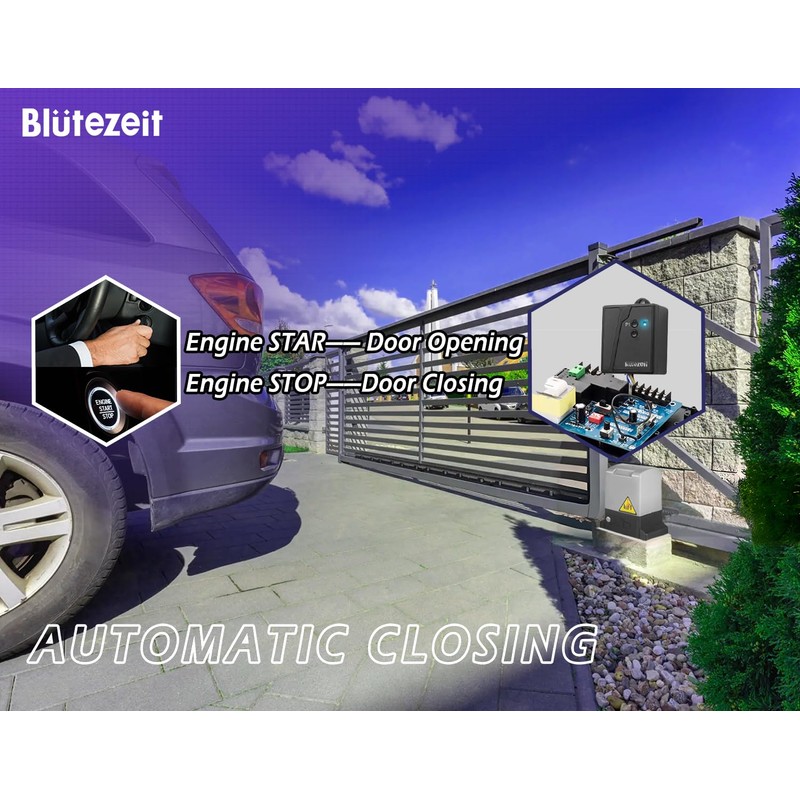 Blütezeit Vehicle Exit Sensor 2.4G Bluetooth, Driveway Gate Vehicle Exit