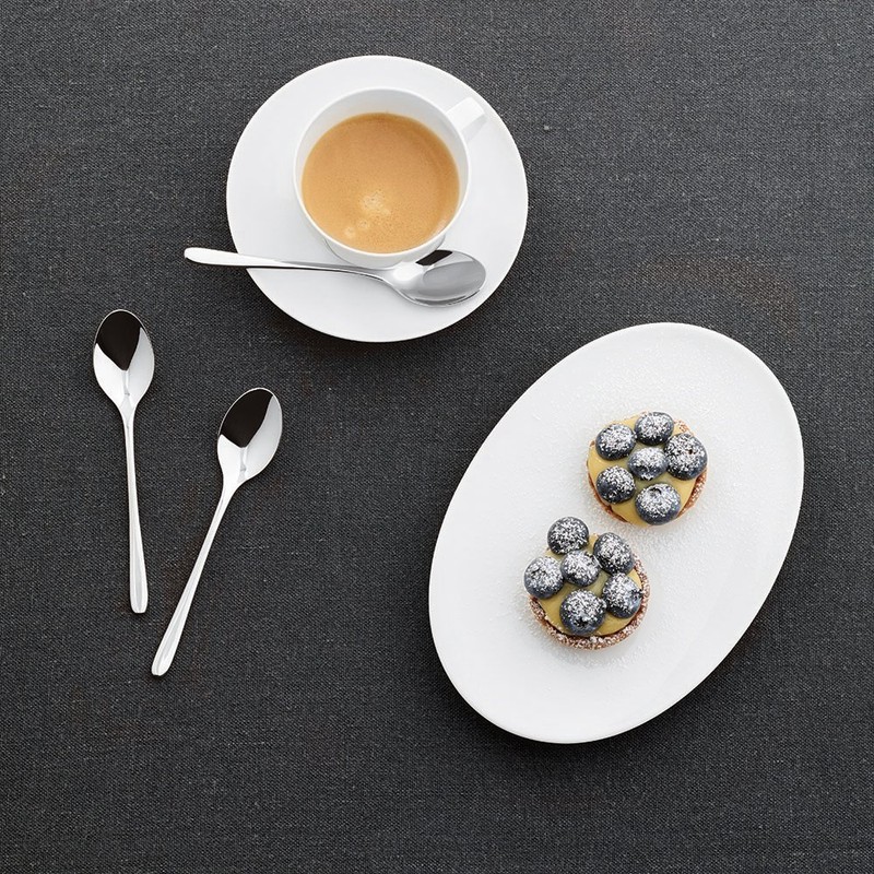 Sambonet 52553A37 Button - Set Moka Spoon - Monobloc coffee