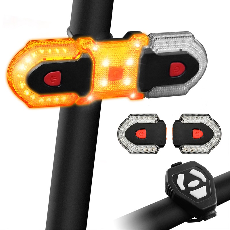 Wireless Control Bike Turn Signal Light Waterproof Bicycle Front Rear