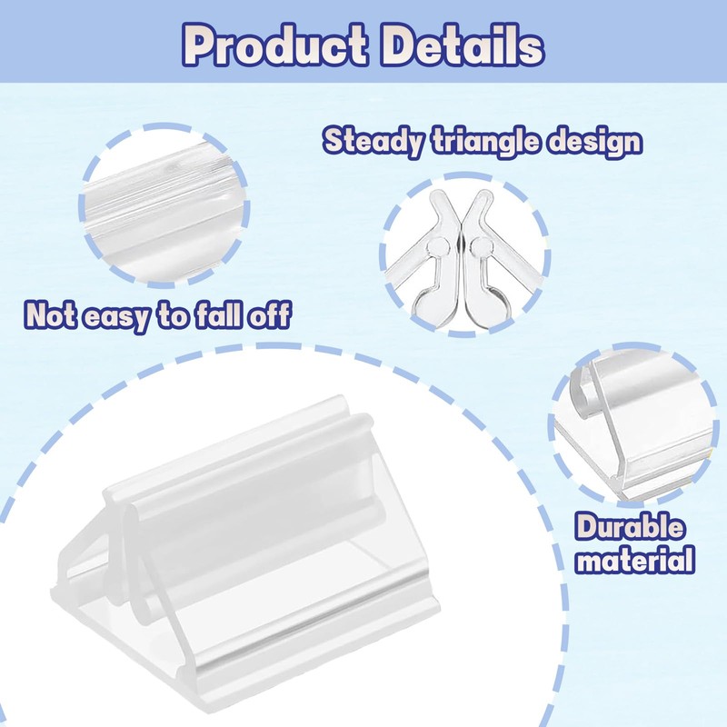 60 PCS Menu Holder, Place Card Holder, Acrylic Display Stand,