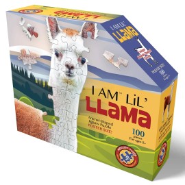 Madd Capp LiL Llama 100 Piece Puzzle Animal Shaped Educational Fun for Kids