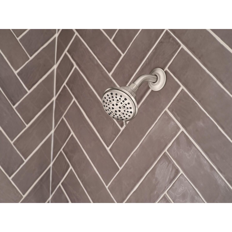 Moen Attune 8-Function Wall Mount Fixed Showerhead, Spot Resist Brushed