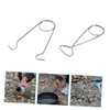 Kisangel 2sets Fish Mouth Spreaders Bottle Hanger Stainless Steel Camping