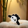 Haarklammer mit Plüsch-Panda-Motiv, doppelseitig, große Bärenhaare, niedliches Tierhaar-Accessoire, flauschiger Plüschbär,