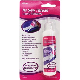Allary No Sew Thread Liquid Adhesive (1.25 oz) (1.25 Ounce)