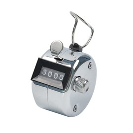 NUEAYMS Metal Handheld Tally Counter 4-Digit Number Count Clicker Counter, Hand Mechanical Counters Clickers Pitch Counter for Coaching, Knitting, Lap, Fishing, Golf