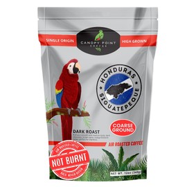 Canopy Point Coffee Honduras Dark Roast | Coarse Ground Coffee for Cold Brew, French Press & Percolator | Arabica specialty small batch roasted to order with smooth strong chocolate notes & aroma | Non-Toxic Air Roasted French Roast (Coarse Grind, 12oz)