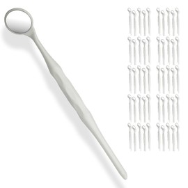 50 Pieces Dental Autoclavable Disposable Mouth Mirror White -ORAL32