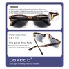 Loycco 2 Pack Square Sunglasses Womens Men UV Protection Aviator