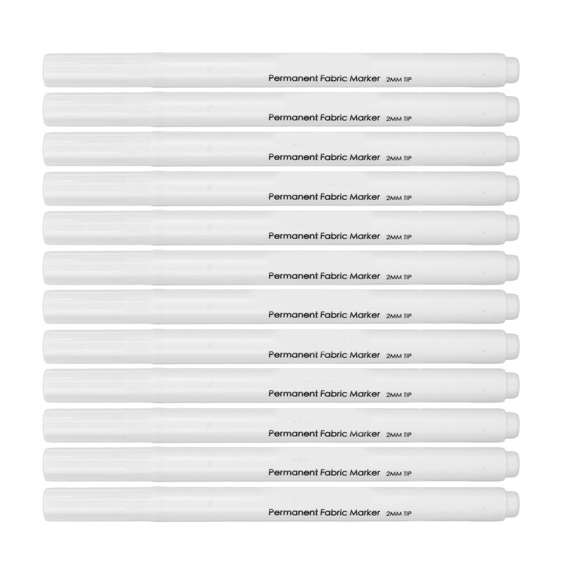 12pcs Fabric Sewing Marking Pens DIY Washable Fiber Tip Disappearing