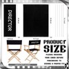 Irenare 2 Set Directors Chair Canvas Replacement Black Movie Chair