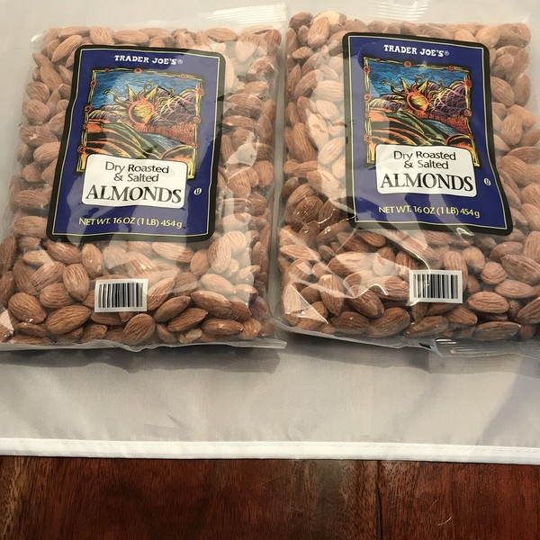 Trader Joe's Dry Roasted & Salted Almonds 2 pack 2