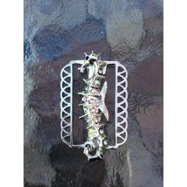 Oriental Secret Garden Silver Plated sea horse Magnetic Slide Tube or Lip stick Clasp. (S02S)