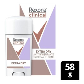 Desodorante Femenino Clinical Extra Dry En Crema Con 58g Rexona