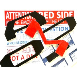 Glossy Black Tailgate Letters Compatible with Taco 2016-2023 Rear ABS Plastic Selfadhesive Inserts Not Decals