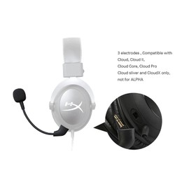 Replacement HyperX Game Mic 3.5mm Uncleligt Microphone Boom for Kingston HyperX Cloud X, Cloud 2 II, Cloud Core, and Cloud Pro Silver Gaming Headset, not for 2022 Cloud 2
