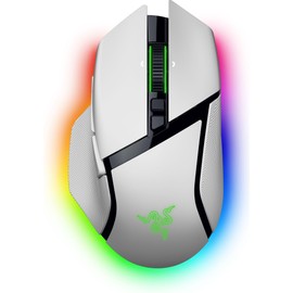 Razer Basilisk V3 Pro 35K - Fully Customizable Wireless Ergonomic Gaming Mouse with Chroma RGB - 35K Optical Sensor (Configurable Rocker Wheel, 1K Hz Polling Rate, 13 Customizable Buttons) White