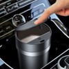 TOTMOX Waterproof Car Garbage Can, Car Trash Can w/Lid Leak-Proof