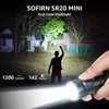 sofirn LED Rechargeable Red Flashlight, SR20 Mini Bright Flashlight with