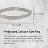 de Buyer Perforated Calisson Tart Ring - 10” x 4.3”