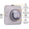 GE NEW, GE 24-Hour Heavy Duty Timer for Indoors, Controls