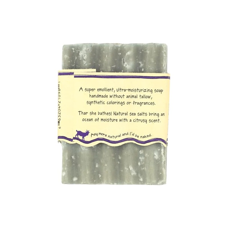 Zum Bar Goat's Milk Soap Bar, Sea Salt 3 oz