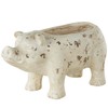 Deco 79 Magnesium Oxide Pig Indoor Outdoor Planter Small Planter