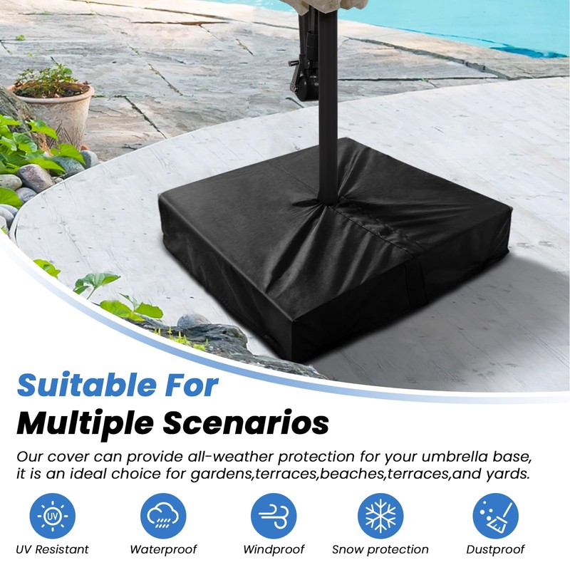 Patio Umbrella Base Cover for Outdoor Umbrella Base,Heavy Duty 600D
