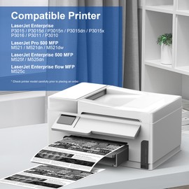 VOREDO 55A CE255A High Yield Compatible Toner Replacement for HP 55A Black Toner Cartridge 55X CE255X for HP Laserjet P3015 P3015dn P3015x Pro 500 MFP M521dn M521dw M521 M525 Series Printer (Black, 2-Pack)