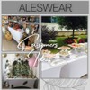 ALESWEAR 6ft Spandex Tablecloths for Home Rectangular Table Fitted Stretch